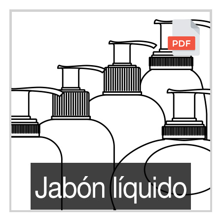 Jabón Líquido: 160 ml, 200 ml, 250 ml, 275 ml, 280 ml, 300 m,l, 330 ml