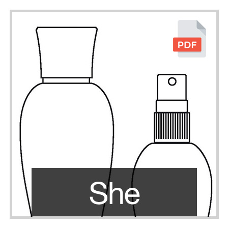 She: 60 ml, 120 ml